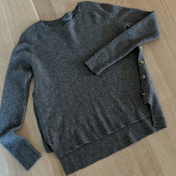 Vince Sweaters - Vince Wool Lightweight Yak Soft Button Sweater